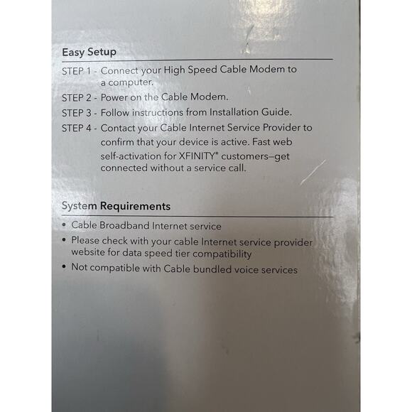Netgear CM500 DOCSIS 3.0 High Speed Cable Modem (CM500-100NAS) - NEW - Picture 4 of 9